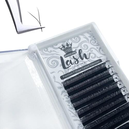 MASSCAKU supply lash tray silk private logo dark deep eyelash extension more comfortable mink eyelash extension tray
