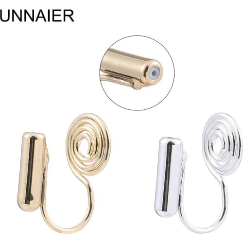 Mosquito coil ear clip DIY homemade earrings Painless Clip-on earrings No ear piercing Female Earring ear clip converter