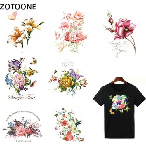 Iron on Butterfly Patch Flower Patches for Clothing Stickers on Clothes Heat Transfers for T-shirts Applications DIY Appliques G