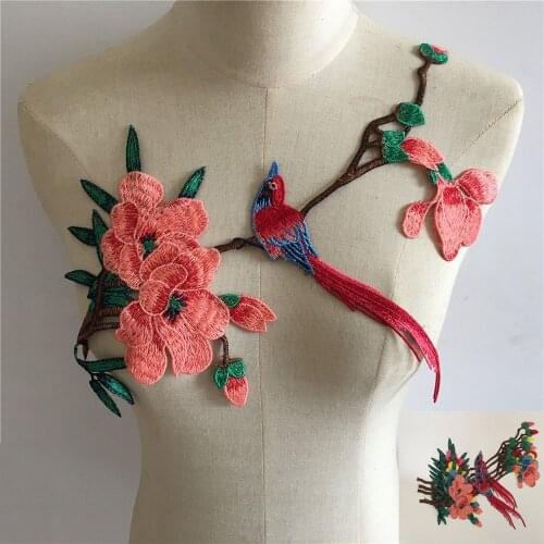 New Listing Lace Collar Embroidery Bird Lace Collar DIY Decorative Lace Fabric Sewing Cheongsam Dress Decals Accessories