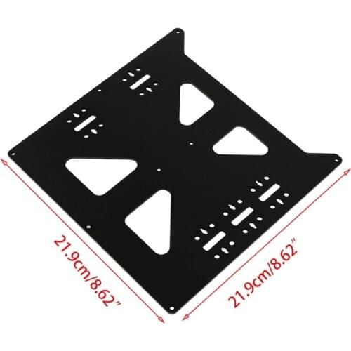 L41E V2 Y Carriage Plate Upgrade for Prusa i3 Style Aluminum Heatbed Hotbed Reprap DIY 3D Printer Parts Black 1PC