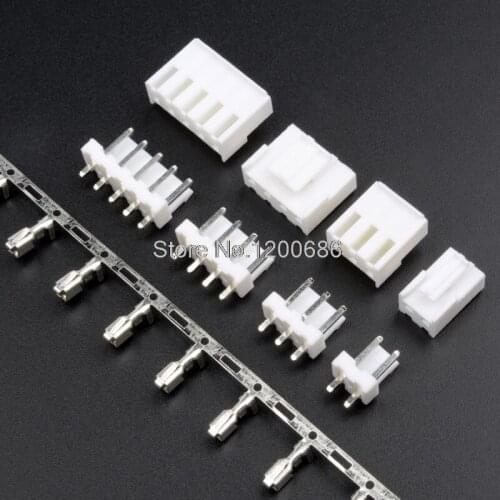 VH3.96 Connector 3.96mm 2P 3P 4P 5P 6P 7P 8P 9P 10P Connectors Socket + Bend Pin Plug + Terminals