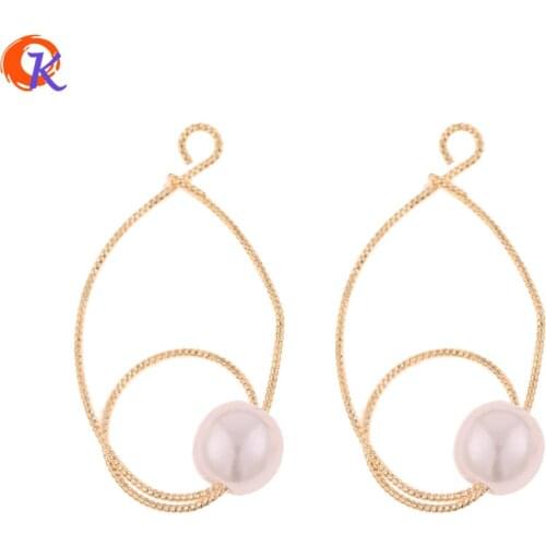 Cordial Design 30Pcs 20*32MM Jewelry Accessories/DIY Making/Imitation Pearl/Genuine Gold Plating/Hand Made/Earring Findings