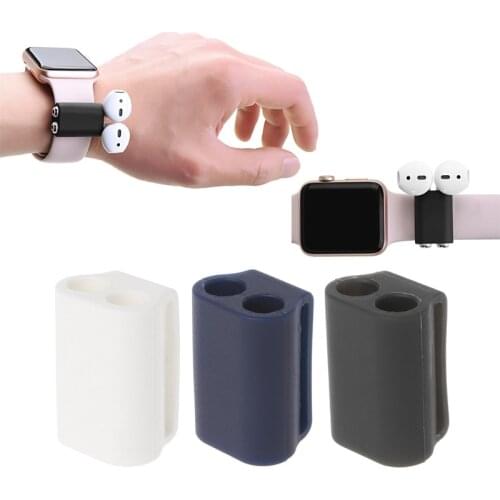 Silicone Anti-Lost Strap Holder Used On Watch Band For Apple AirPod Earphone