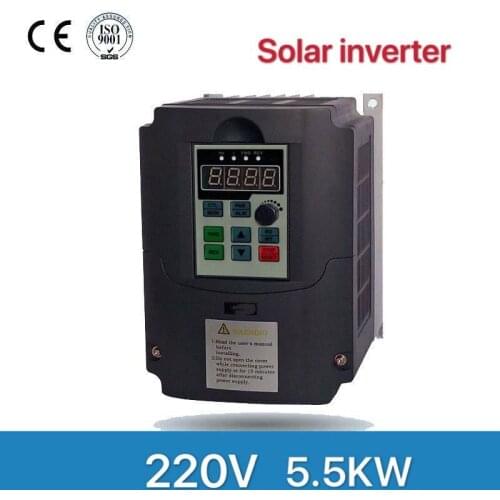 220V 5.5KW Solar Photovoltaic Compressed Water Pump VFD DC-to-AC Inverter Converter of 220V Triple (3) Phase Output