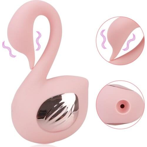 Clitoris Stimulator 7 Frequency Swan Shape Nipple G Spot Massager Sex Toys for Women Sucking Vibrator Oral Sex Adult Products