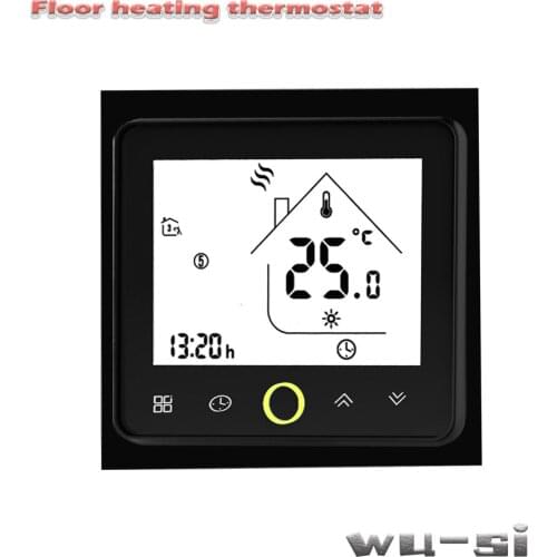 24VAC 95-240VAV floor heating thermostat with programming