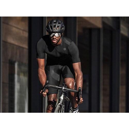 New Design Kavpoe Cycling Jersey Set Short Sleeve Men Road Bike Mountain Mtb Pro Team Set Sponge Pants Pad Team MTB Sports