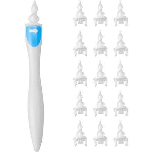 Ear Cleaner Silicone Ear Spoon Tool Set 16 Care Soft Spiral For Ears Cares Health Tools Cleaner Ear Wax Removal Tool