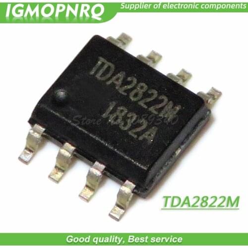 50pcs TDA2822M TDA2822 TDA2822D SOP-8 Audio Amplifiers Dual Lo-Volt Pwr Amp new original