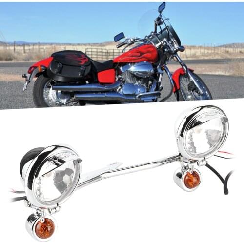 Motorcycle Driving Spot Fog Lamp Turn Signal Light DC12V Fit for Honda Shadow VT 750 1100 VTX 1