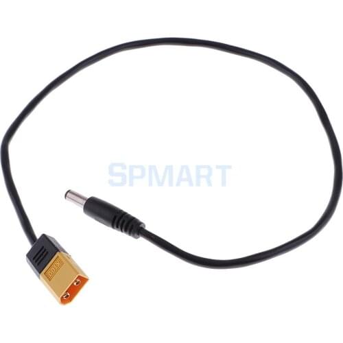 XT60 Male Bullet Connector to Male DC 5.5mm x 2.5mm DC5525 Power Cable for TS100 Soldering Iron