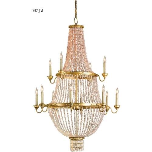 Gold StoneChandelier light Fixture Modern Stone Chandeliers Living Room Chandeliers Guaranteed 100% LED E14 Villa Chandelier