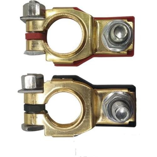 1Pair 12V 24V Automotive Car Top Post Battery Terminals Wire Cable Clamp Terminal Connectors Car Accessories