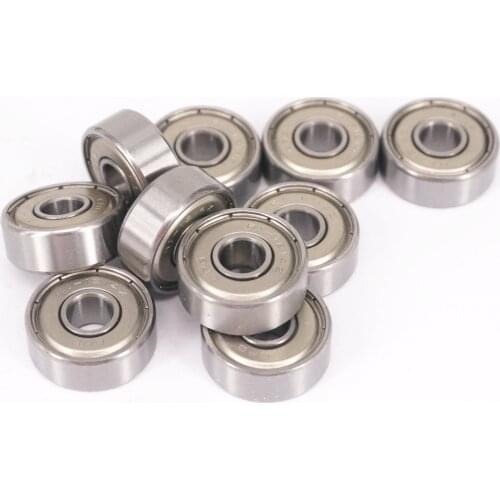 10pcs R4AZZ 1/4"x3/4"x0.28" ABEC1 Thin-wall Shielded Deep Groove Ball Bearing