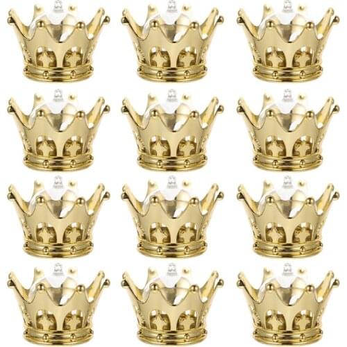 12Pcs Hollow Crown Wedding Candy Boxes Candy Storage Boxes Packing Cases For Wedding Party