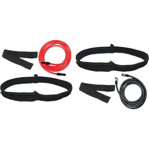2 Pack 3.0M Swim Training Belt Set Stationary Pool Training Supplies Harness