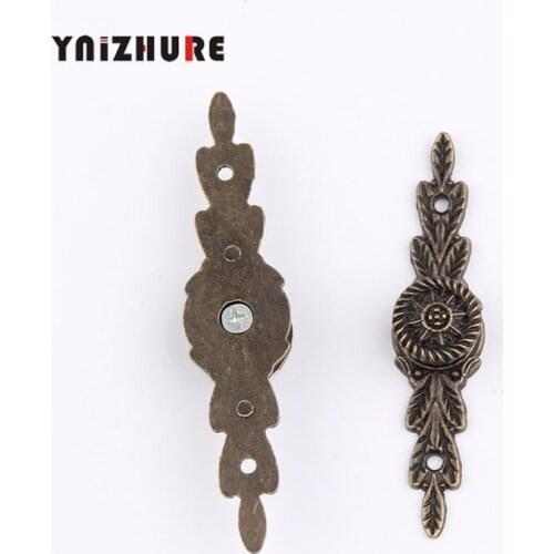 2pcs Mini Long Handle Alloy Drawer Pulls Jewelry Box Antique Bronze Cabinet Puxadores Tiradores Muebles Knob