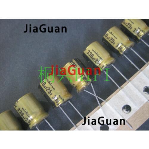 20pcs NEW NICHICON FW 330UF 25V 10X12.5MM audio Electrolytic Capacitor 25V330uF filter amplifier 25v 330uf