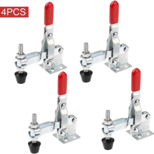 2pcs Toggle Clamps 90 Degree Capacity 227Kg 500Lbs 32mm Plunger Stroke Push Pull