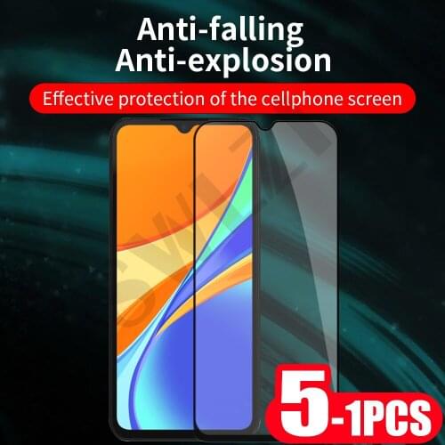 5-1Pcs full cover phone screen protector for Redmi note 8 8T 7 6 on the tempered glass Redmi 8A 7s 7A 6A pro protective film