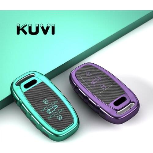 Car TPU Remote Smart Key Cover Fob Case Shell For Audi A1 A3 A4 A5 A6 A7 A8 Quattro Q3 Q5 Q7 2009 2010 2011 2012 2013 2014 2015