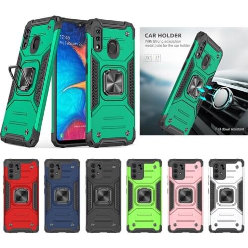 For Samsung Galaxy A30 A20 A10 A50 A70 Case Magnet Ring Armor Case for Samsung A 30 20 10 50 70 SM-A305F Shockproof Cover Funda