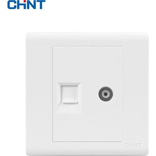 CHINT 86 Type Wall Switch Socket NEW7D Videophone Socket Panel Videophone Socket Connect