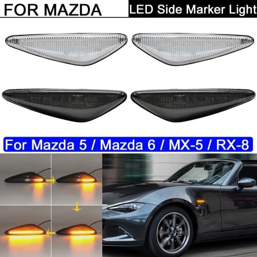 Dynamic Amber LED Front Side Marker Light For Mazda MX-5 MX-6 16-up, for RX8 09-12, FOR NISSAN Lafesta Highway Star FOR FAIT 124