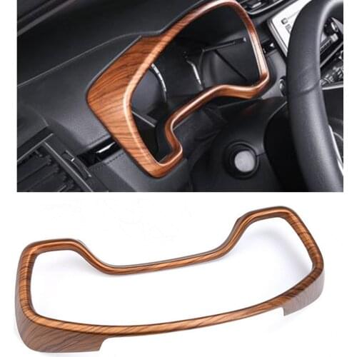 For Honda CR-V 2017-2021 Peach Wood Grain Car Interior Dashboard Strip Center Console Dash Panel Cover Frame Trim Sticker