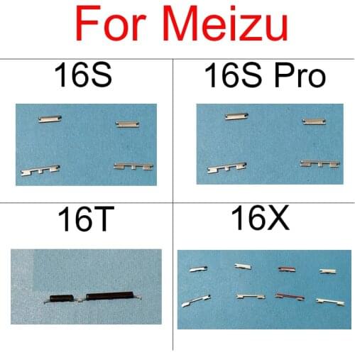 Up/Down Volume & Power Side Button Flex Cable For Meizu 16S 16T 16X Pro Power On/off + Control Volume Side Key Replacement Parts
