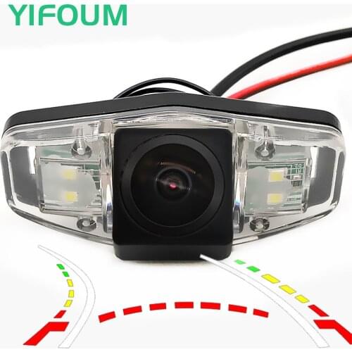 Fisheye HD Dynamic Trajectory Wireless Car Rear View Backup Parking Camera For Honda Pilot Accord Civic EK FD Odyssey Acura TSX
