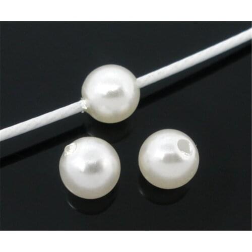 DoreenBeads 500 PCs imitation pearls Round Beads 6mm Dia.(B05233), yiwu
