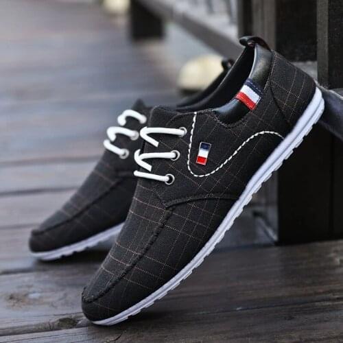 Fashion Driving Shoes Walking Mens Shoes Mens Casual Canvas Shoes Spring Sweat-Absorbent Non-Slip Casual Mens Sailing Shoes