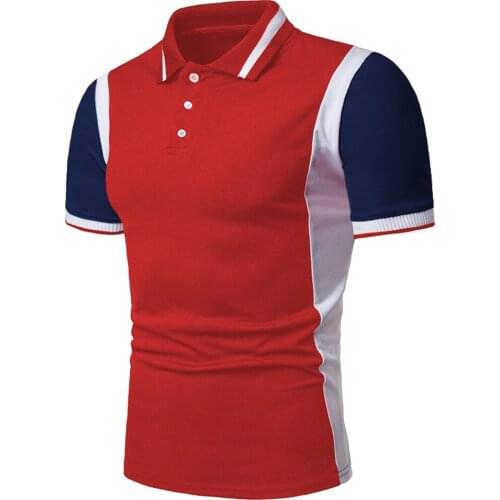 2021Spring/Summer New Mens Rib Collar Loose European Size Short Sleeve Mens Polo Shirt Casual Fashion Men Clothing Streetwear