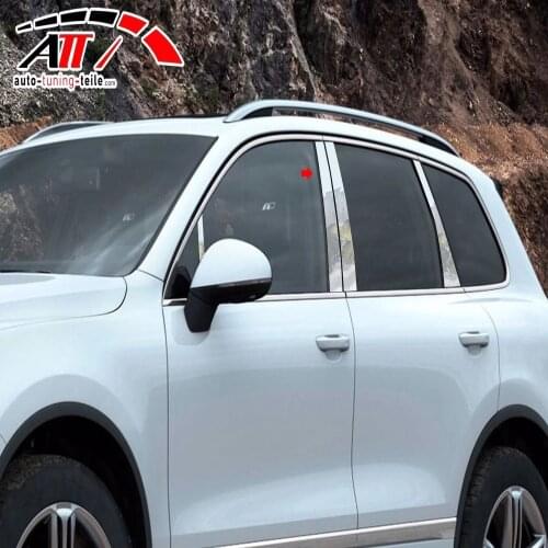 Fit For Vw Touareg 2010-2018 Chrome Door Pillar 8 Piece Chrome Styling Accessories Modified Designed Car Tuning Piece