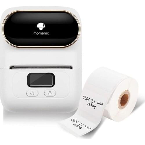 Phomemo M110 Label Printer Portable Mini Bluetooth Wireless Thermal Phone Photo Maker Phomemo Pocket Mobile Handheld Printer