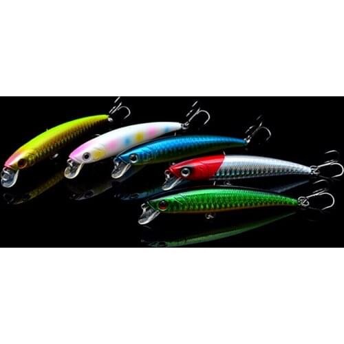 Trulinoya DW02 Floating Minnow Baits 9.6cm/8g Top Water Fishing Lure Swimbait Hard Bait Bass Trout Fish Bait 5 Colors Available