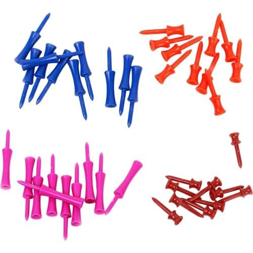 40Pcs Golf Tees Goltees Golf Accessories Plastic - 4 Size Color Mixed