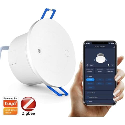 Tuya Zigbee Human Body Sensing Detection WiFi Motion PIR 110V -240V Light Luminosity Sensor Radar Human Presence Detector