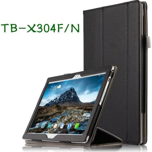 High Quality Genuine Real Leather Stand Shell Cover Mangetic Coque Funda Case For Lenovo TAB 4 10 TB-X304F TB-X304N 10.1" Tablet