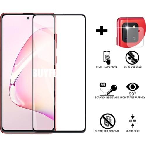 1-2pcs Tempered Glass For Samsung Galaxy Note 10 Lite Screen Protector for Samsung Galaxy Note 10Lite Protective Glass