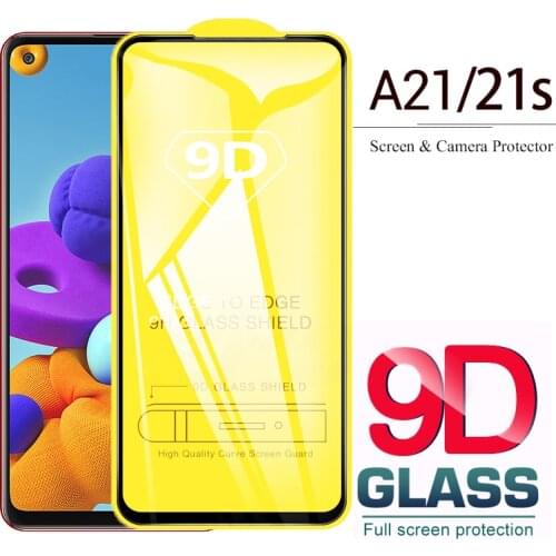 1-2pcs 9D Full Tempered protective Glass For Samsung Galaxy a21 a21s a 21 s screen protector for samsung a 21s A 21 S A21S galss