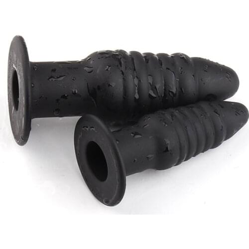 Silicone Finger Hollow Anal Expander Mini Thread Vagina Anal Dilator Butt Plug Prostate Massage Anal Sex Toys For Women Couples