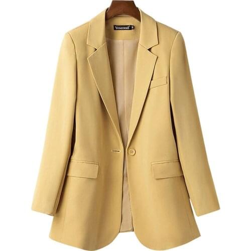 Spring Autumn Blazer Women Korean Suit Loose One Button Casual Suit Jacket Woman Office Jobs Business Outcoat Plus Size 7XL