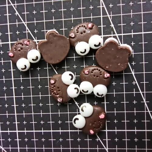 1pcs/lot Resin flat back frog 16mm Ornaments Micro landscape Ornaments Creative Home Gardening Decorations