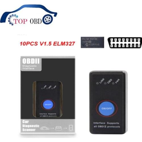 10PCS ELM327 V1.5 OBD2 WIFI Bluetooth Support iOS Android elm 327 obd 2 Car Auto Diagnostic EOBD WI-FI obd2 Scanner automotriz
