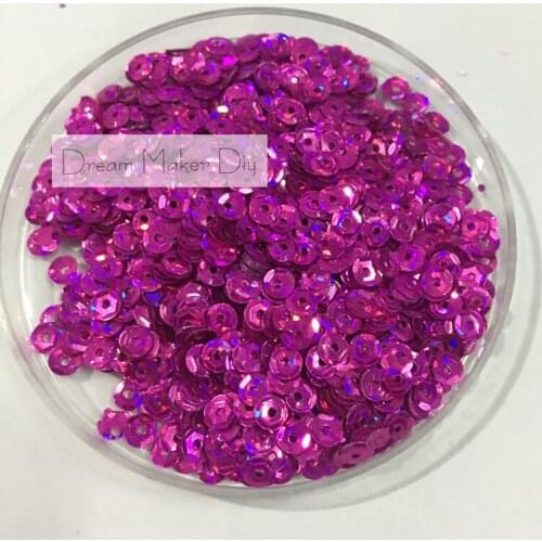 10000pcs(50g) 4mm Laser Cup Loose Sequins Paillette Sewing For Crafts Scrapbooking confetti decoration for sewing garment etc