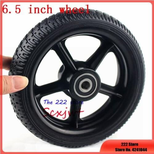 6.5 inch solid wheels 6.5-inch Explosion proof wear resistance non-inflatable tyre wheels for electric scooters, Baby carriage