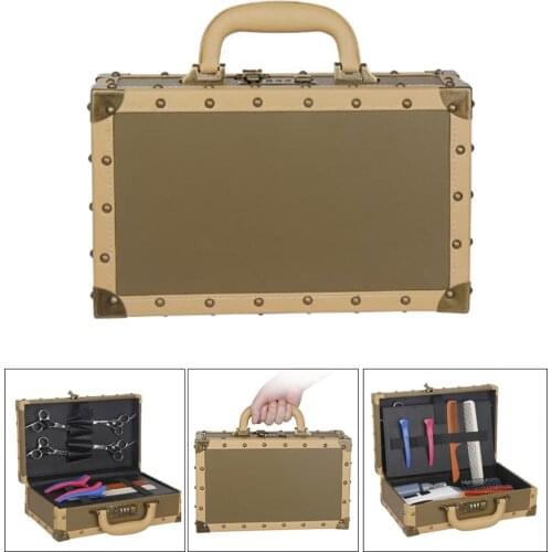 Barber Stylist Lock Case Organizer Clippers Trimmers Hair Tools Carrying Case Large Capacity Storage Hair Scissors Tool Box